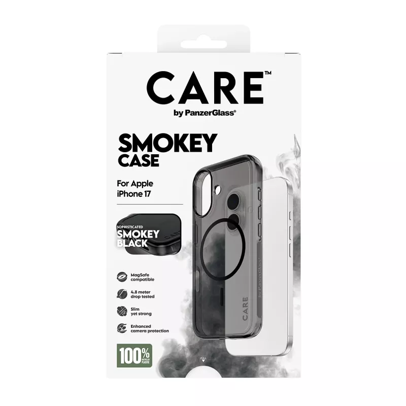PanzerGlass CARE™ by ® Urban Explorer Case Smokey w. Czarny MagSafe iPhone 17
