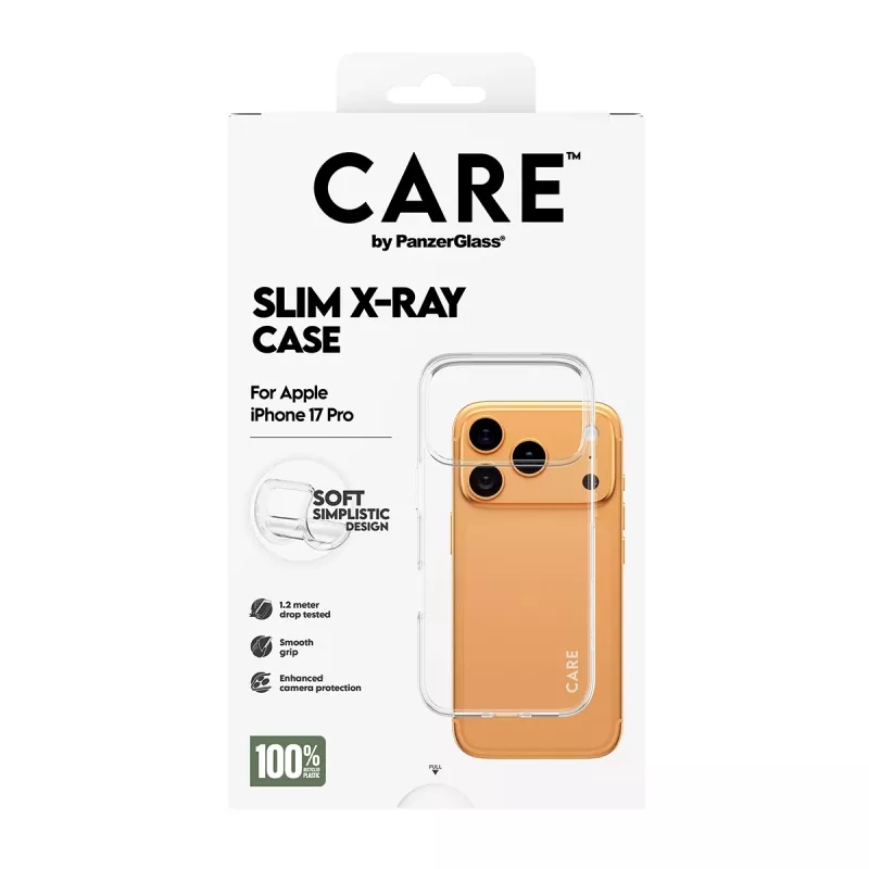 Etui ochronne na telefon PanzerGlass CARE modne etui Transparent X‑Ray Soft Basic dla iPhone 17 Pro