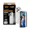 Zestaw ochronny na ekran PanzerGlass CARE 3-in-1 Flagship Explorer dla iPhone 17 Pro — szkło hartowane, PET, silikon, przezroczysty