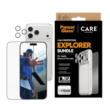 PanzerGlass ® | CARE by ® Flagship 3-in-1 Urban Explorer Bundle iPhone 17 Pro Max