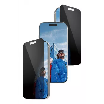 PanzerGlass 2-Way Privacy do iPhone 17 Pro — Ultra-Wide Fit, szkło hartowane, filtr prywatyzujący, FASTFIT