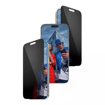 PanzerGlass 2-Way Privacy na iPhone 17 Pro Max — szkło hartowane, Ultra-Wide Fit, FASTFIT