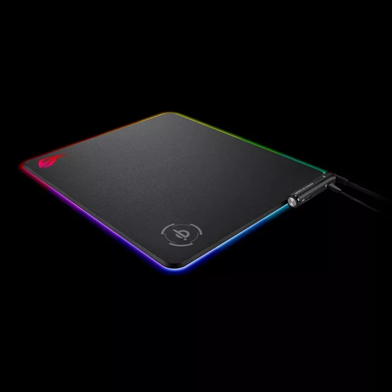 Podkładka pod mysz gamingowa ASUS ROG Balteus Qi Czarny