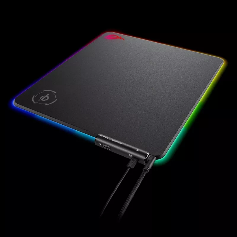Podkładka pod mysz gamingowa ASUS ROG Balteus Qi Czarny