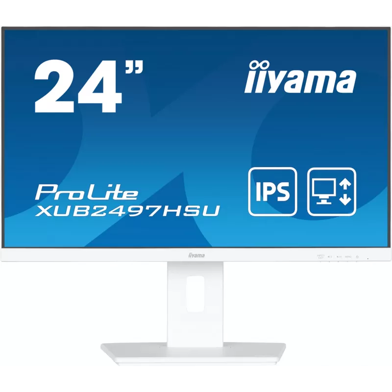 Monitor komputerowy iiyama ProLite XUB2497HSU-W2 60,5 cm (23,8 cala) 1920 x 1080 pikseli Full HD LED Biały