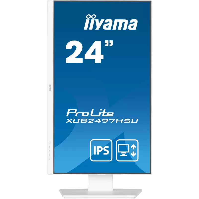 Monitor komputerowy iiyama ProLite XUB2497HSU-W2 60,5 cm (23,8 cala) 1920 x 1080 pikseli Full HD LED Biały