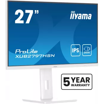 Monitor komputerowy iiyama ProLite XUB2797HSN-W2 68.6 cm (27 cali) 1920 x 1080 pikseli Full HD LED Biały
