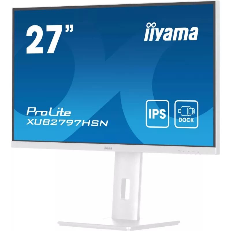Monitor komputerowy iiyama ProLite XUB2797HSN-W2 68.6 cm (27 cali) 1920 x 1080 pikseli Full HD LED Biały