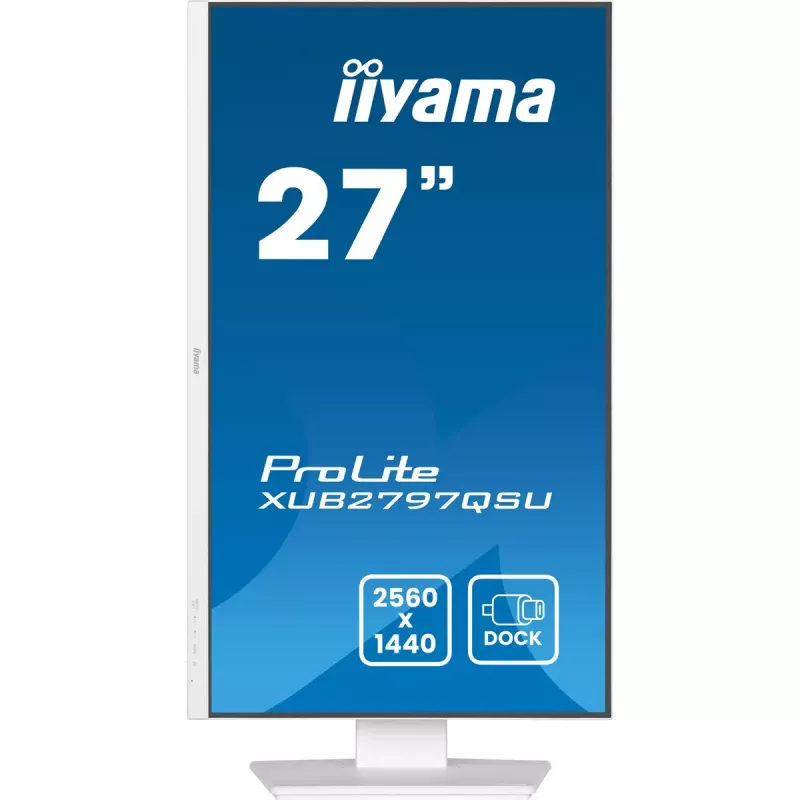 Monitor komputerowy iiyama ProLite XUB2797QSU-W2 68,6 cm (27 cali) 2560 x 1440 Quad HD LED Biały