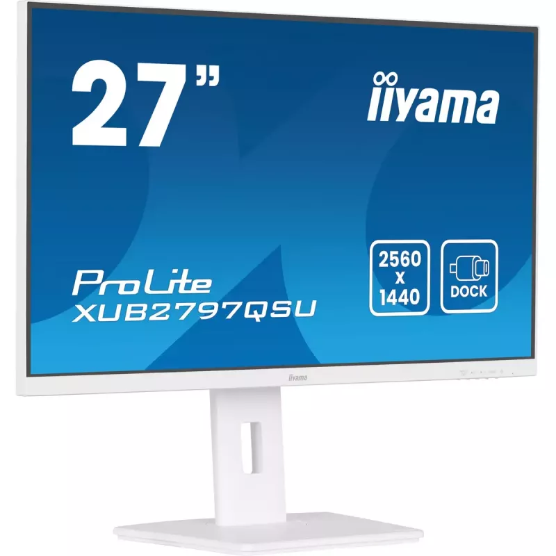 Monitor komputerowy iiyama ProLite XUB2797QSU-W2 68,6 cm (27 cali) 2560 x 1440 Quad HD LED Biały