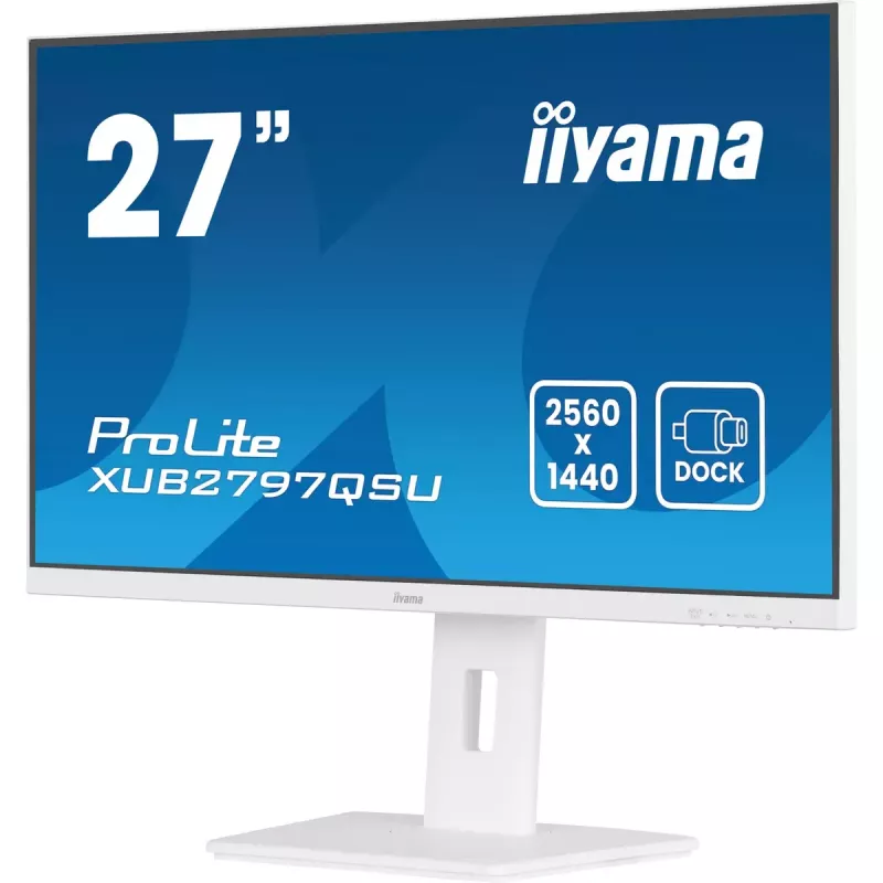 Monitor komputerowy iiyama ProLite XUB2797QSU-W2 68,6 cm (27 cali) 2560 x 1440 Quad HD LED Biały