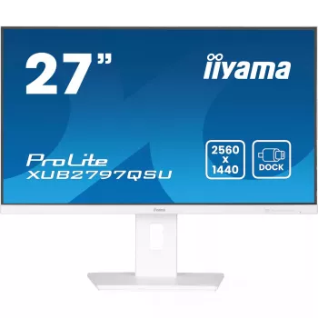 Monitor komputerowy iiyama ProLite XUB2797QSU-W2 68,6 cm (27 cali) 2560 x 1440 Quad HD LED Biały