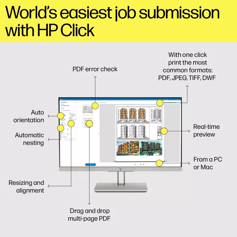 HP Designjet T2600dr 36-calowe wielofunkcyjne urządzenie PostScript