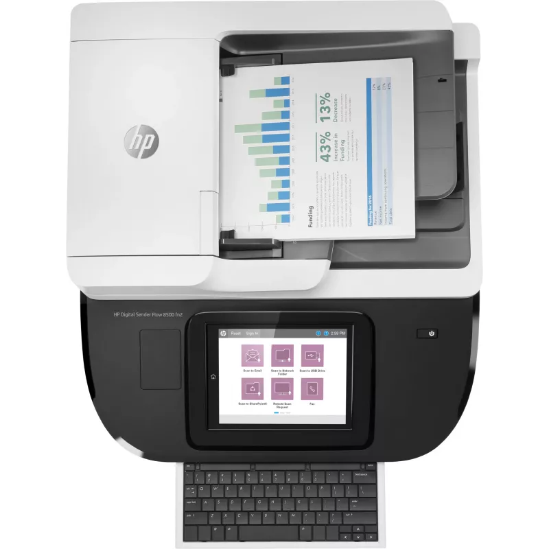 HP Flow 8500 fn2 Skaner płaski i z ADF 600 x 600 DPI