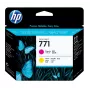 HP 771 magenta/żółty DesignJet Printhead, HP DesignJet Z6200 Photo Printer series, Thermal inkjet, magenta, żółty, Singapore, 28 mm, 143 mm