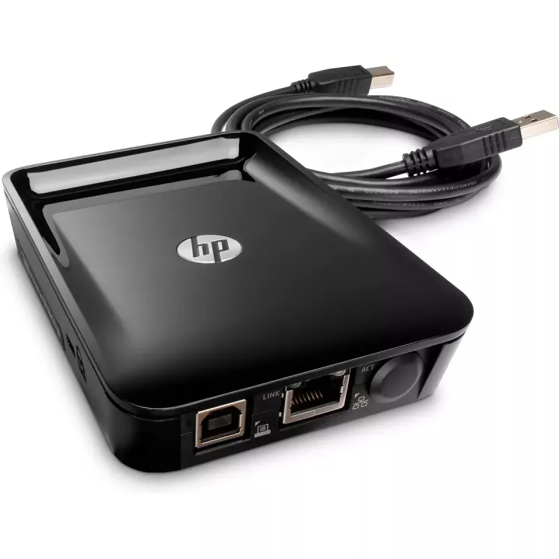 Akcesorium sieciowe HP Jetdirect LAN HP 8FP31A Szerokość 87 mm Głębokość 121,3 mm Wysokość 27,5 mm