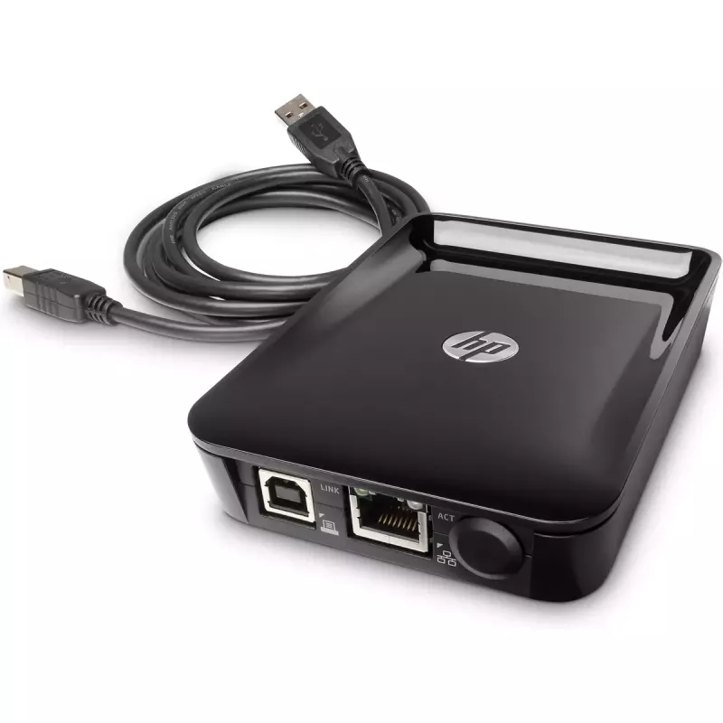 Akcesorium sieciowe HP Jetdirect LAN HP 8FP31A Szerokość 87 mm Głębokość 121,3 mm Wysokość 27,5 mm