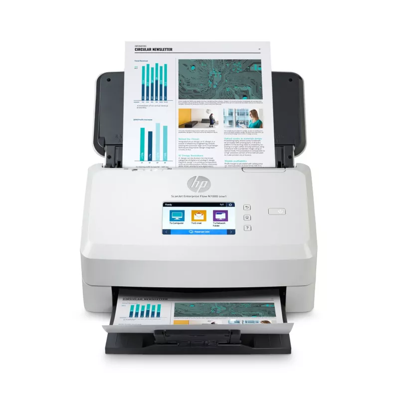 Skaner arkuszowy HP Scanjet Enterprise Flow N7000 600 x 600 DPI A4 Biały