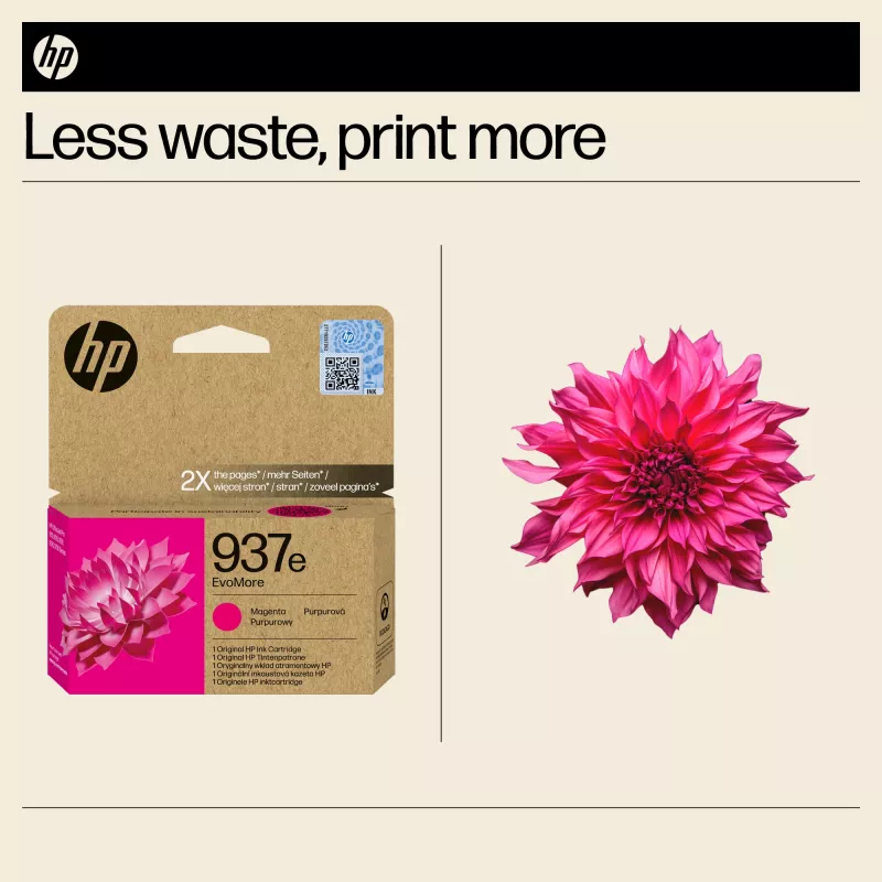 HP 937e EvoMore magenta Oryginalny Wkład Atramentowy