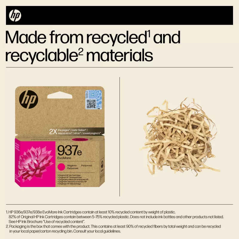 HP 937e EvoMore magenta Oryginalny Wkład Atramentowy