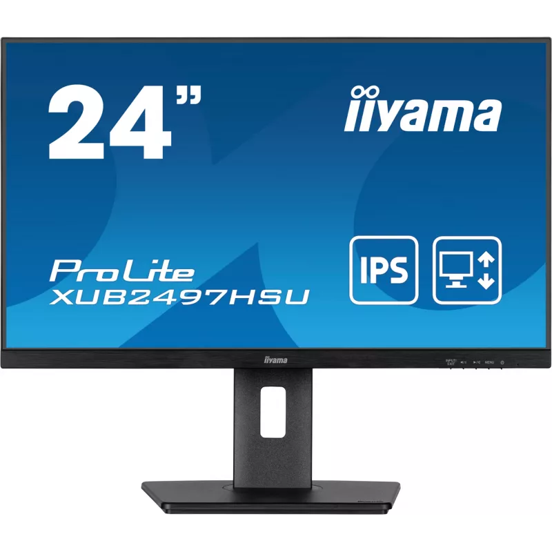 Monitor komputerowy iiyama XUB2497HSU-B2 60,5 cm (23,8 cala) 1920 x 1080 pikseli Full HD LED Czarny