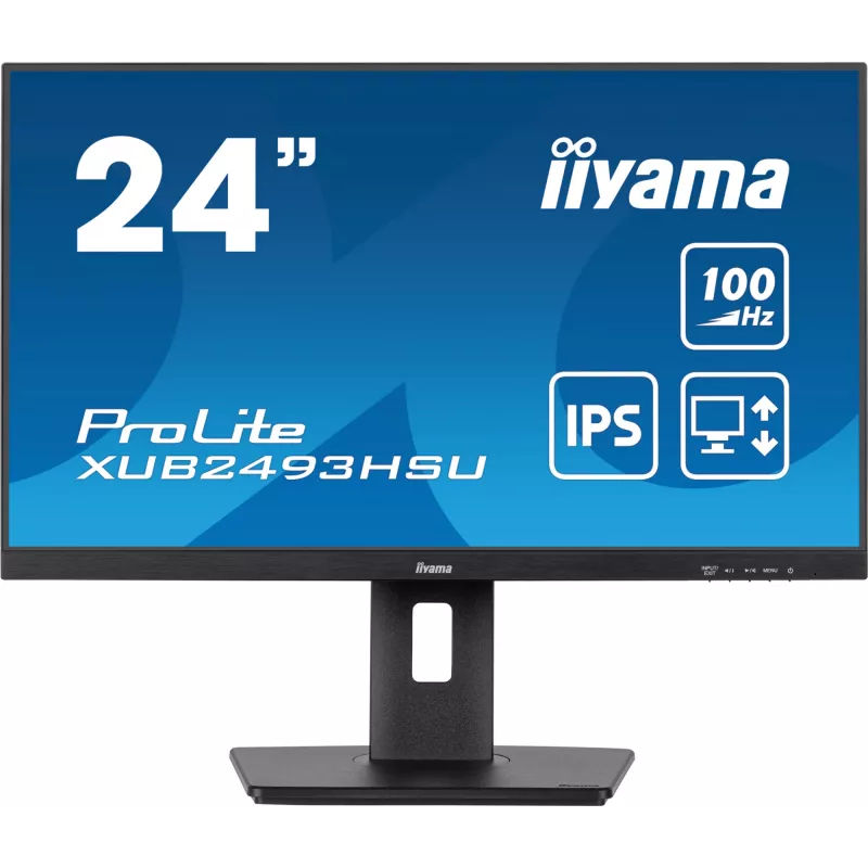 iiyama XUB2493HSU-B7 monitor komputerowy 60,5 cm (23,8 cala) 1920 x 1080 pikseli Full HD LED Czarny