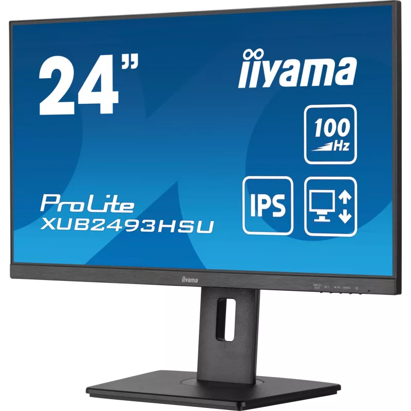 iiyama XUB2493HSU-B7 monitor komputerowy 60,5 cm (23,8 cala) 1920 x 1080 pikseli Full HD LED Czarny