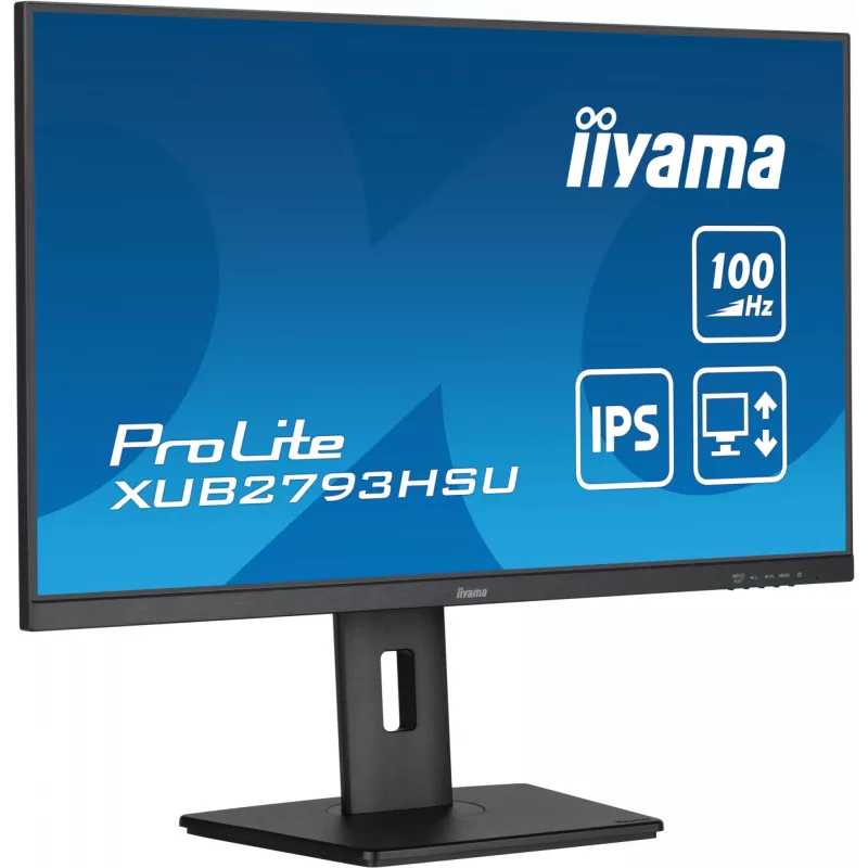Monitor komputerowy iiyama ProLite XUB2793HSU-B7 68.6 cm (27 cali) 1920 x 1080 pikseli Full HD LED Czarny