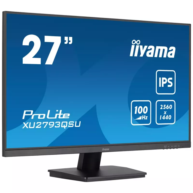 Monitor komputerowy iiyama ProLite XU2793QSU-B7 68,6 cm (27 cali) 2560 x 1440 pikseli Quad HD LED Czarny