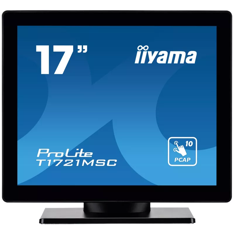 Monitor komputerowy iiyama ProLite T1721MSC-B2 43,2 cm (17 cali) 1280 x 1024 pikseli SXGA LED Dotykowy Na biurko Czarny