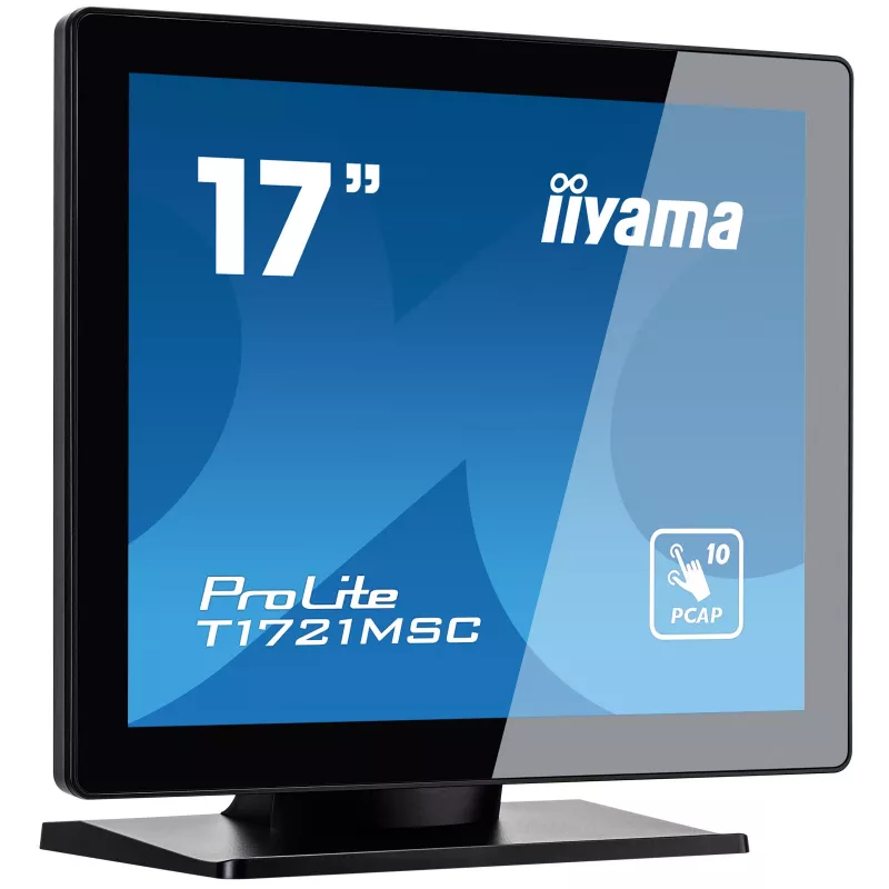 Monitor komputerowy iiyama ProLite T1721MSC-B2 43,2 cm (17 cali) 1280 x 1024 pikseli SXGA LED Dotykowy Na biurko Czarny