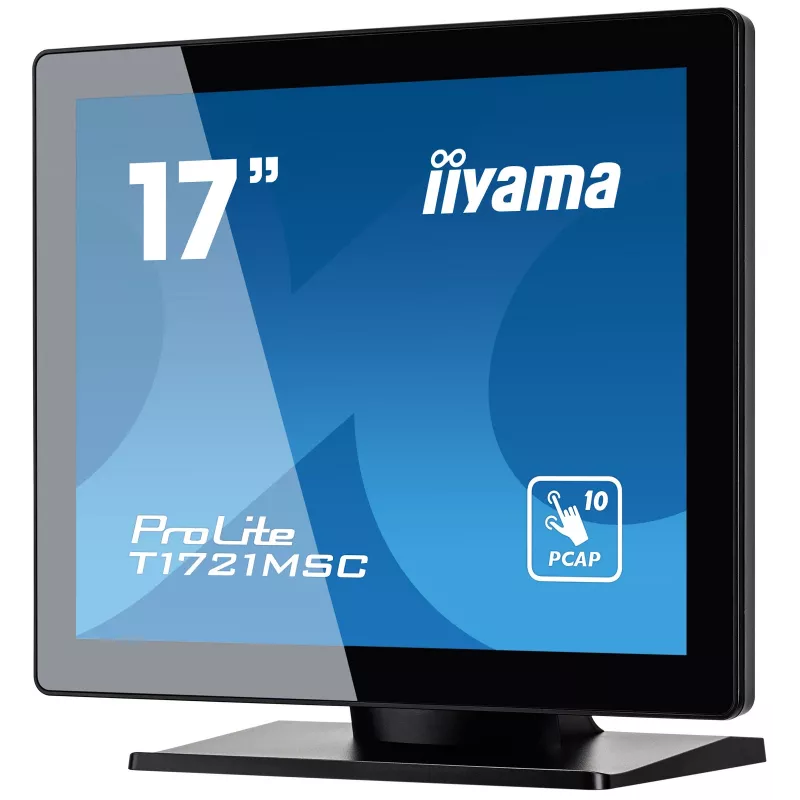 Monitor komputerowy iiyama ProLite T1721MSC-B2 43,2 cm (17 cali) 1280 x 1024 pikseli SXGA LED Dotykowy Na biurko Czarny