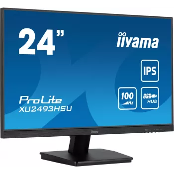 Monitor komputerowy iiyama ProLite XU2493HSU-B7 60,5 cm (23,8 cala) 1920 x 1080 pikseli Full HD LED Czarny
