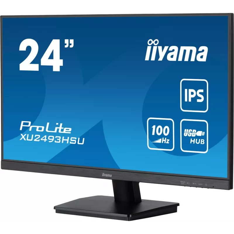Monitor komputerowy iiyama ProLite XU2493HSU-B7 60,5 cm (23,8 cala) 1920 x 1080 pikseli Full HD LED Czarny