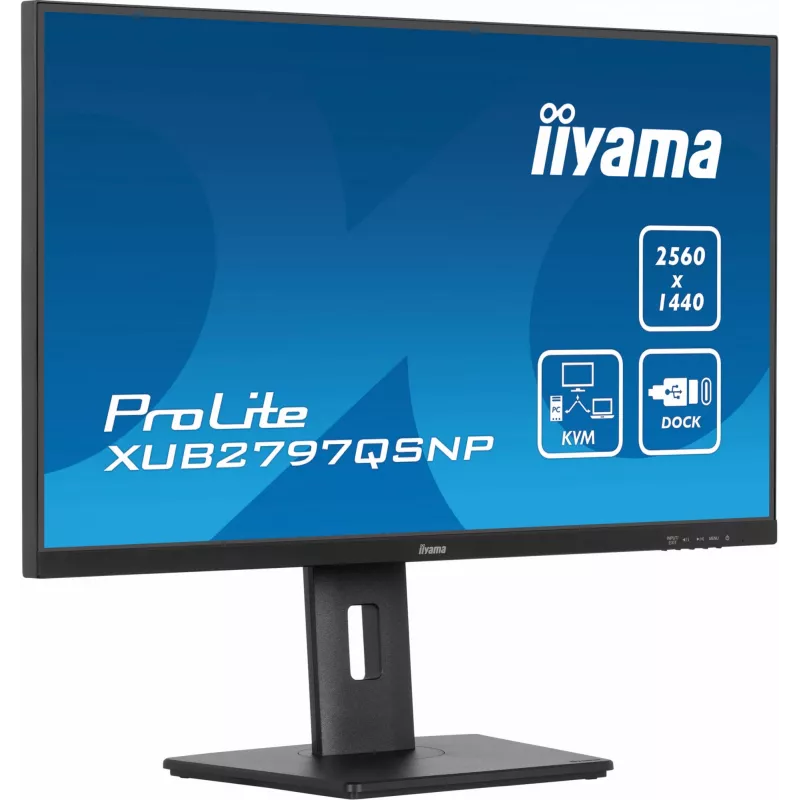 Monitor komputerowy iiyama ProLite XUB2797QSNP-B1 68,6 cm (27 cali) 2560 x 1440 pikseli Quad HD LED Czarny