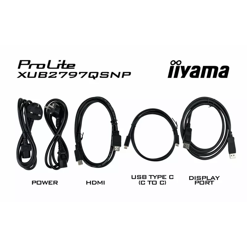 Monitor komputerowy iiyama ProLite XUB2797QSNP-B1 68,6 cm (27 cali) 2560 x 1440 pikseli Quad HD LED Czarny