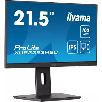 Monitor komputerowy iiyama ProLite XUB2293HSU-B7 54,6 cm (21,5 cala) 1920 x 1080 pikseli Full HD LED Czarny
