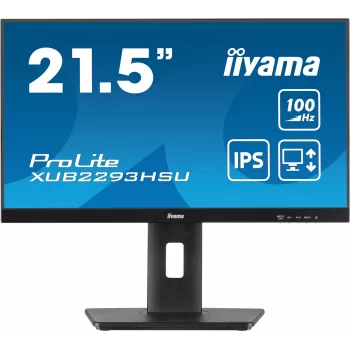 Monitor komputerowy iiyama ProLite XUB2293HSU-B7 54,6 cm (21,5 cala) 1920 x 1080 pikseli Full HD LED Czarny