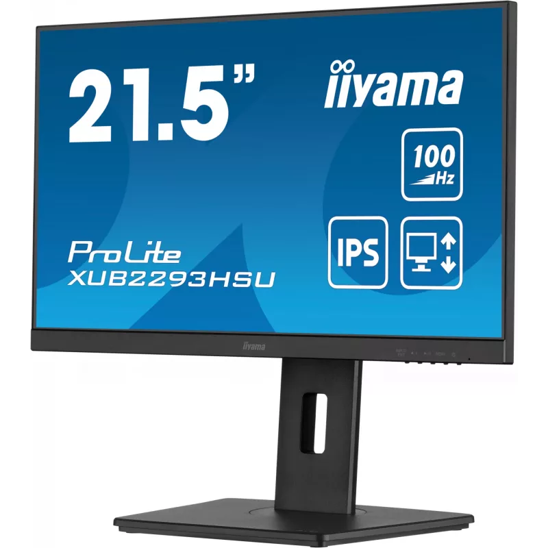 Monitor komputerowy iiyama ProLite XUB2293HSU-B7 54,6 cm (21,5 cala) 1920 x 1080 pikseli Full HD LED Czarny