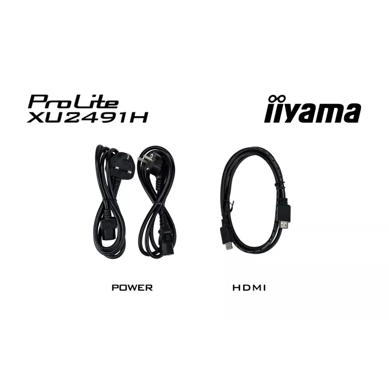 Monitor komputerowy iiyama ProLite XU2491H-B1 60,5 cm (23,8 cala) 1920 x 1080 pikseli Full HD LED Czarny