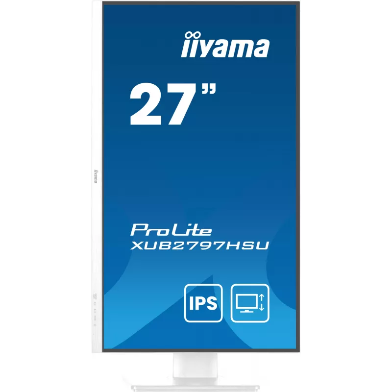 Monitor komputerowy iiyama ProLite XUB2797HSU-W2 68,6 cm (27 cali) 1920 x 1080 pikseli Full HD LED Biały