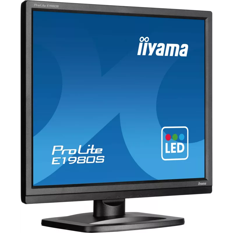 iiyama ProLite E1980S-B1 monitor komputerowy 48,3 cm (19 cali) 1280 x 1024 pikseli VGA LED Czarny