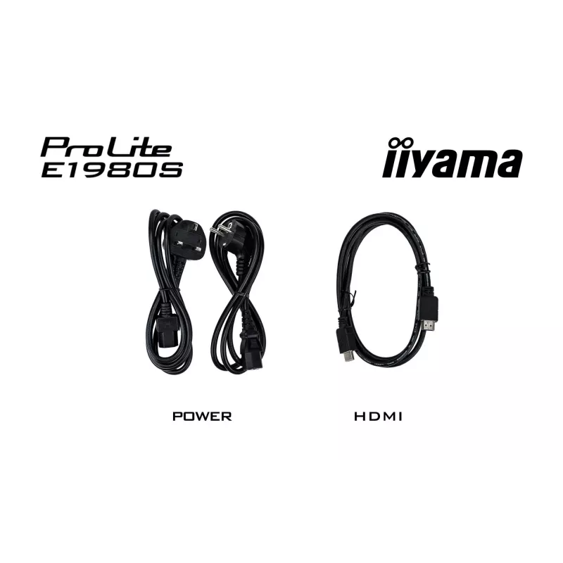 iiyama ProLite E1980S-B1 monitor komputerowy 48,3 cm (19 cali) 1280 x 1024 pikseli VGA LED Czarny