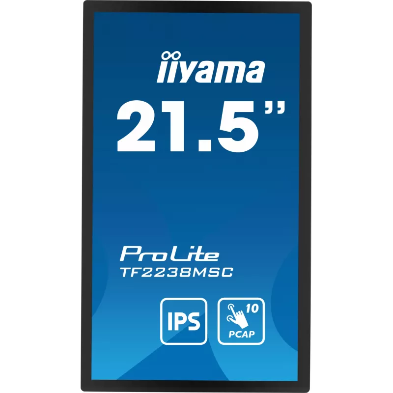 Monitor komputerowy iiyama TF2238MSC-B1 53,3 cm (21 cali) 1920 x 1080 pikseli Full HD LED Dotykowy Czarny