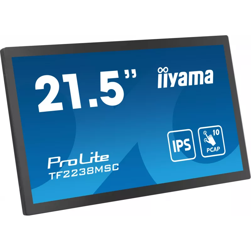 Monitor komputerowy iiyama TF2238MSC-B1 53,3 cm (21 cali) 1920 x 1080 pikseli Full HD LED Dotykowy Czarny