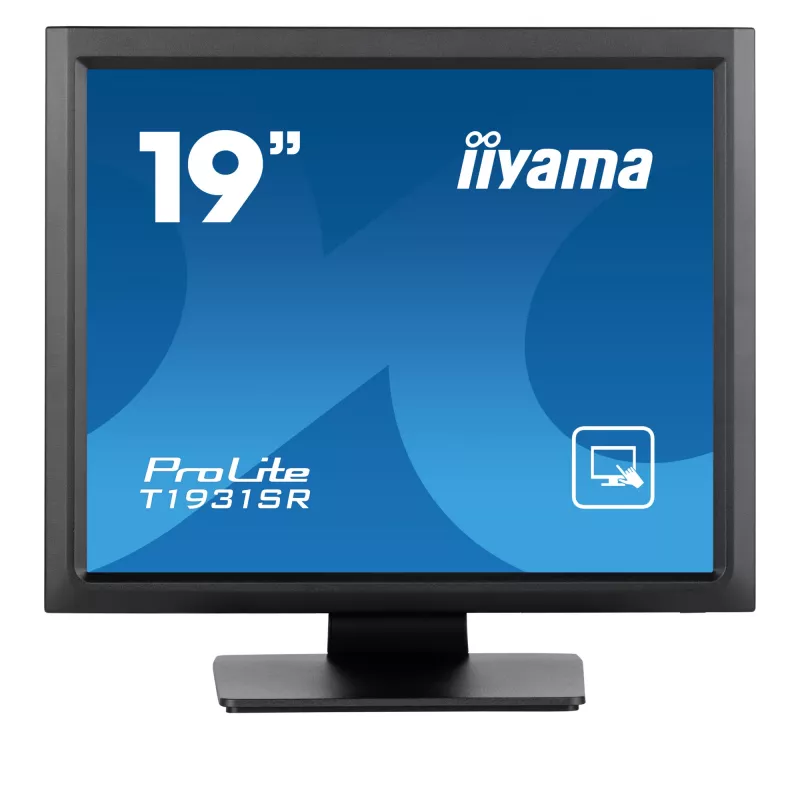 Monitor komputerowy iiyama ProLite T1931SR-B1S 48,3 cm (19 cali) 1280 x 1024 pikseli SXGA LCD z ekranem dotykowym Czarny