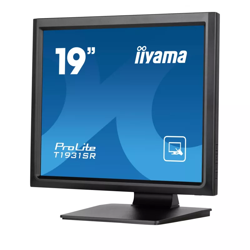 Monitor komputerowy iiyama ProLite T1931SR-B1S 48,3 cm (19 cali) 1280 x 1024 pikseli SXGA LCD z ekranem dotykowym Czarny