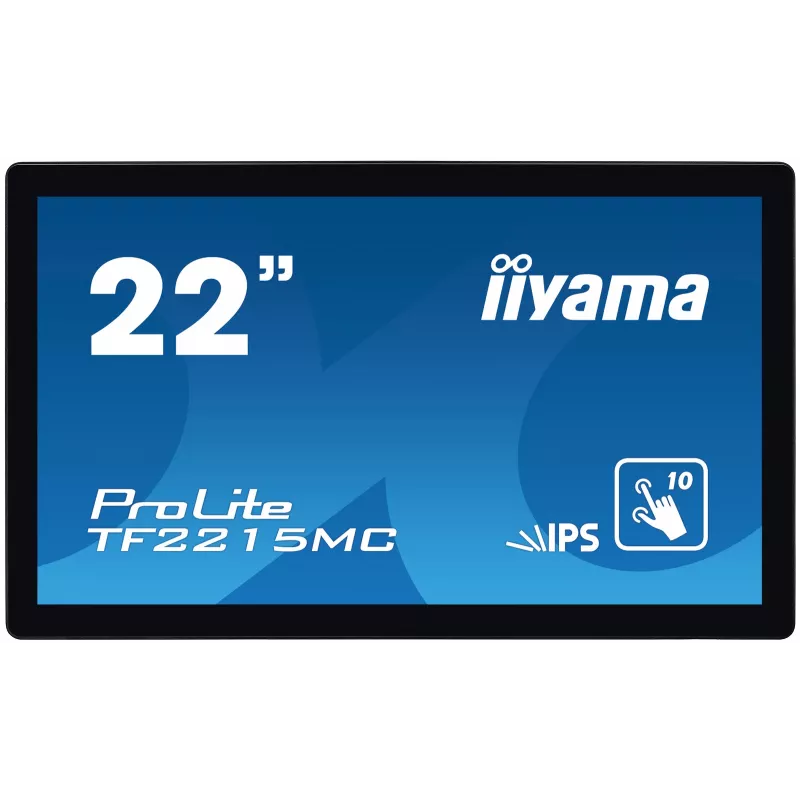Monitor komputerowy iiyama ProLite TF2215MC-B2 54,6 cm (21,5 cala) 1920 x 1080 pikseli Full HD LED Dotykowy Multi-użytkownik Czarny