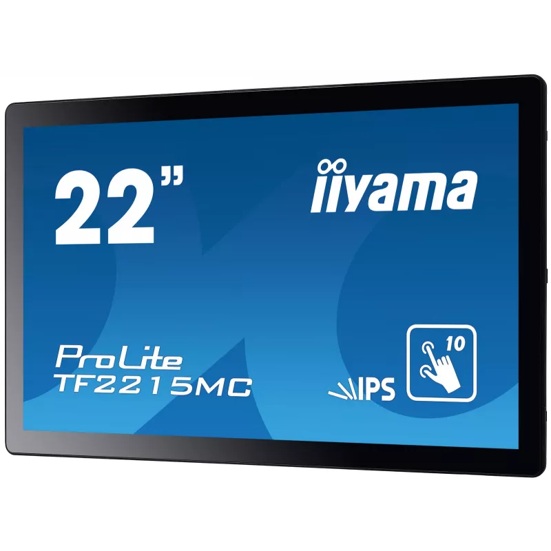 Monitor komputerowy iiyama ProLite TF2215MC-B2 54,6 cm (21,5 cala) 1920 x 1080 pikseli Full HD LED Dotykowy Multi-użytkownik Czarny