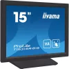 Monitor komputerowy iiyama T1531SR-B1S 38,1 cm (15 cali) 1024 x 768 pikseli XGA LCD z ekranem dotykowym, czarny